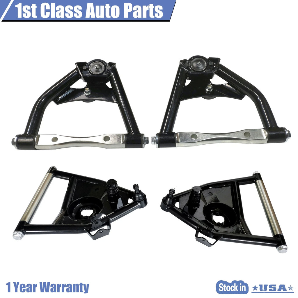 Set of 4 Front Upper Lower Control Arms for Chevy C10 (1963-1972)