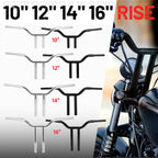 10" 12" 14" 16" MX-T Handlebar for Harley Softail Sportster XL Dyna