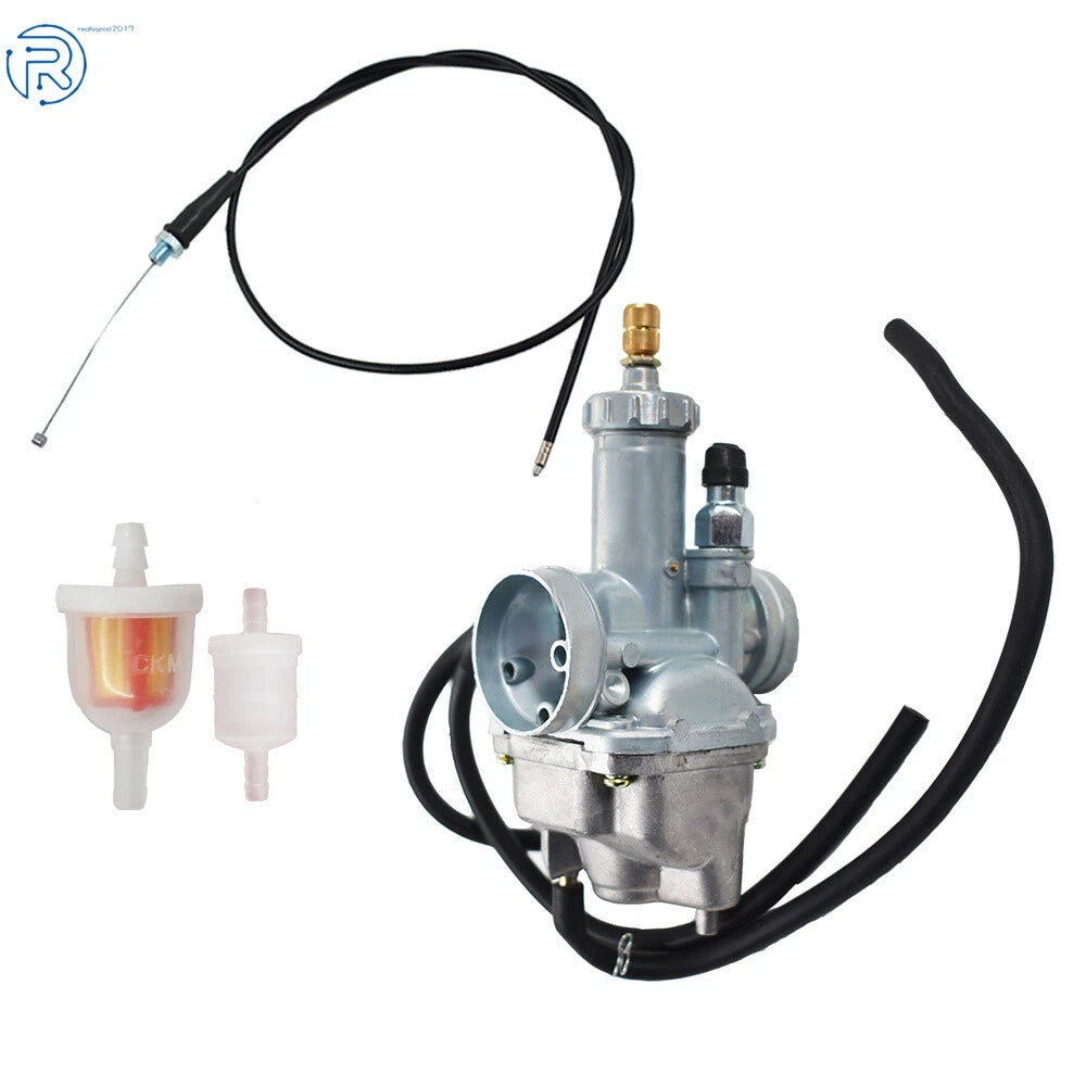 Carburetor and Throttle Cable for Kawasaki Bayou 220 250 (1988–2011)