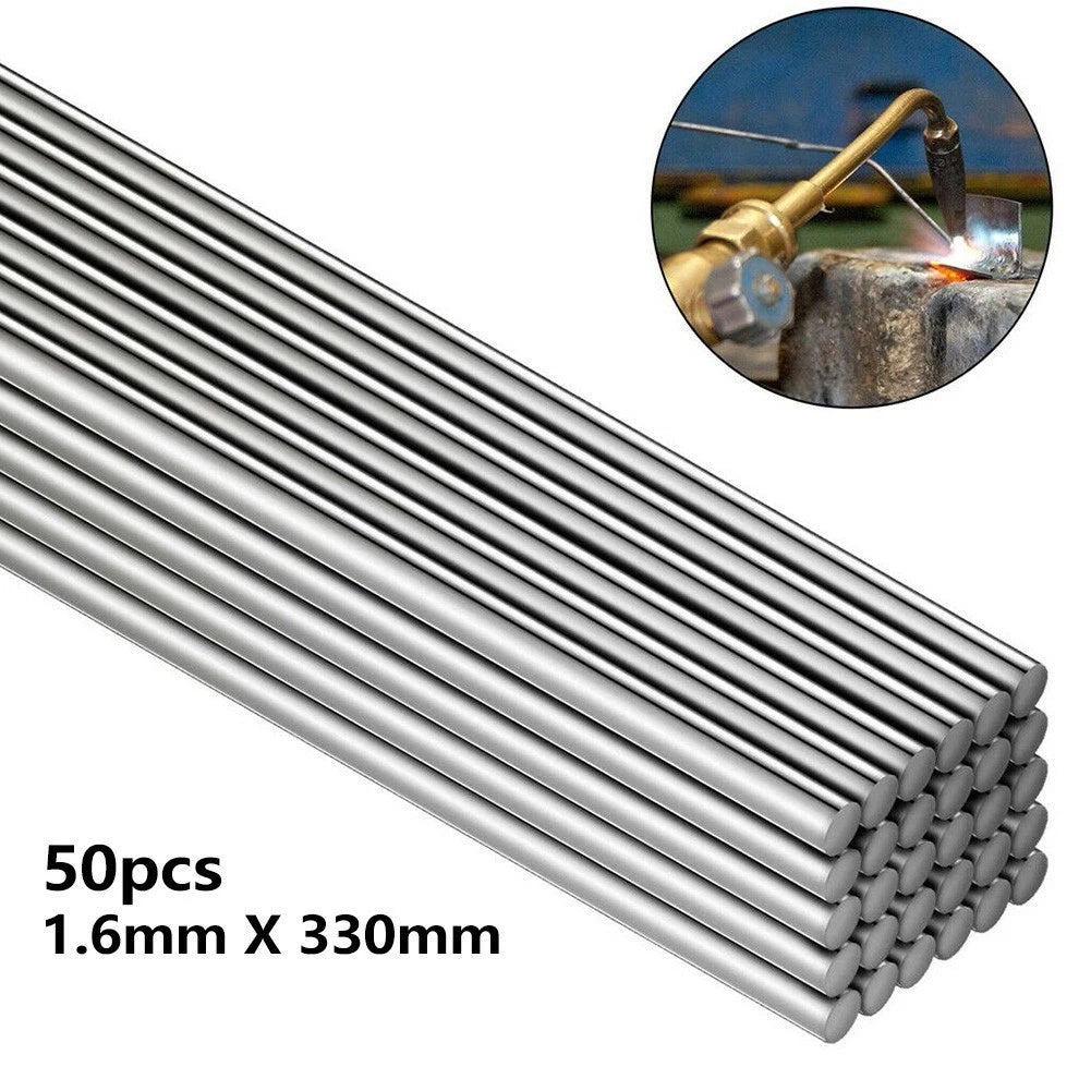 Set of 50 Aluminum Welding Flux-Cored Rods 1.6mm x 330mm