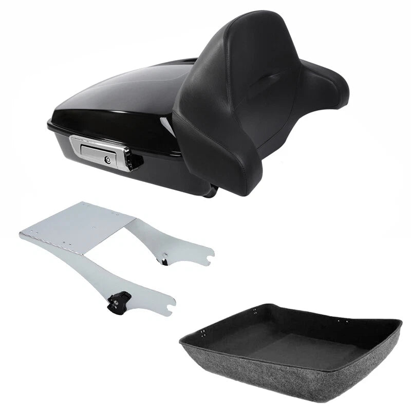 Chopped Trunk Backrest Mount Rack for Harley Touring Electra Glide (1997–2008)