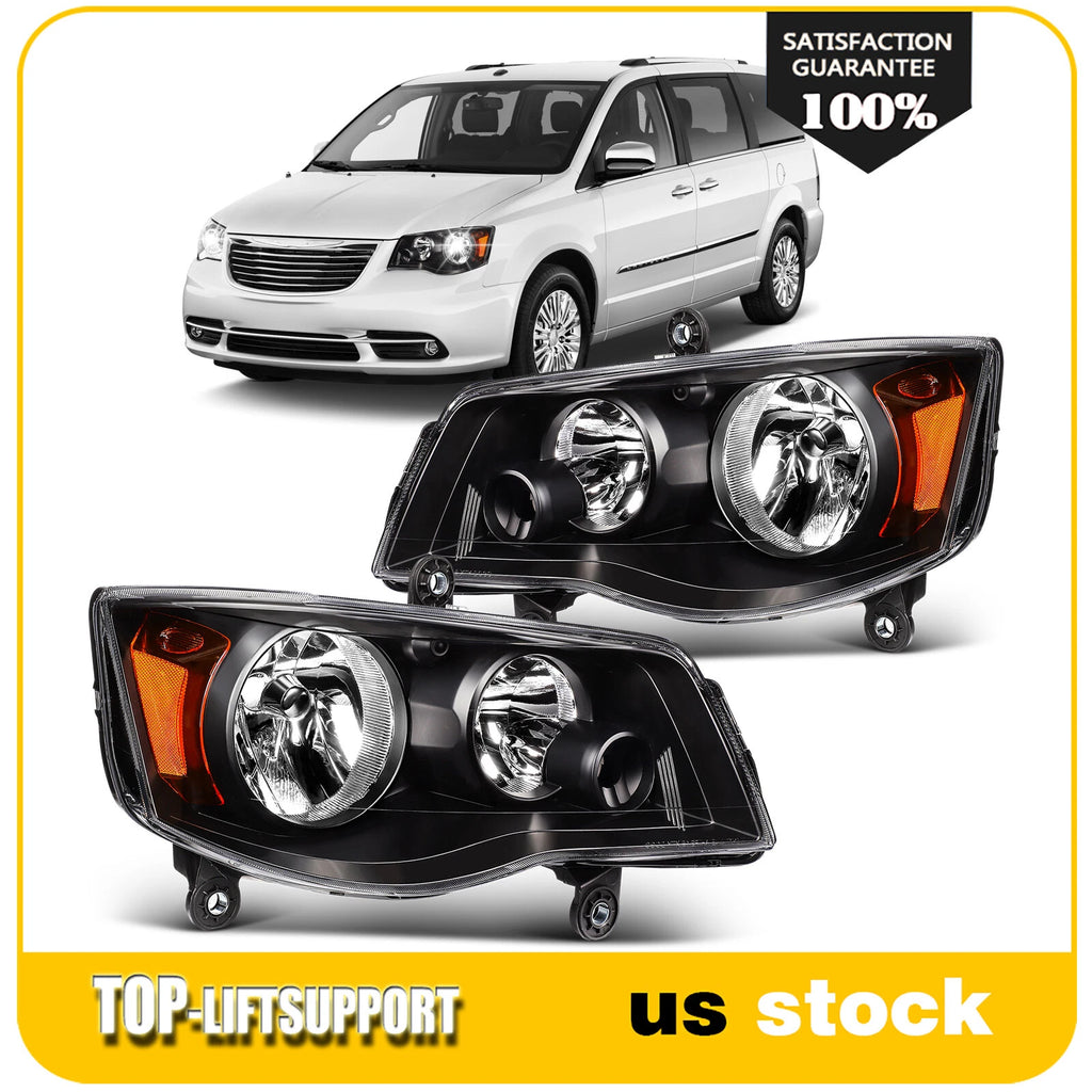 Headlights for Dodge Grand Caravan, Town & Country (2011–2020) Pair