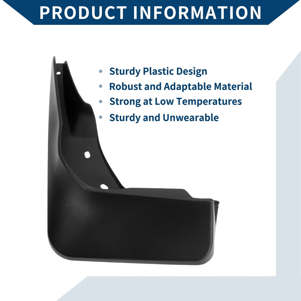 Set of 2 Mud Flaps Splash Guards for Mercedes-Benz GLA260 (2015–2019)