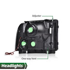 LED DRL Headlights for Ford F250 F350 F450 F550 Super Duty (2005–2007)