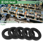 Set of 5 Oil Seal TG4 Lip Seal Ring for Rotary Shaft 30x47x10mm NBR Rubber