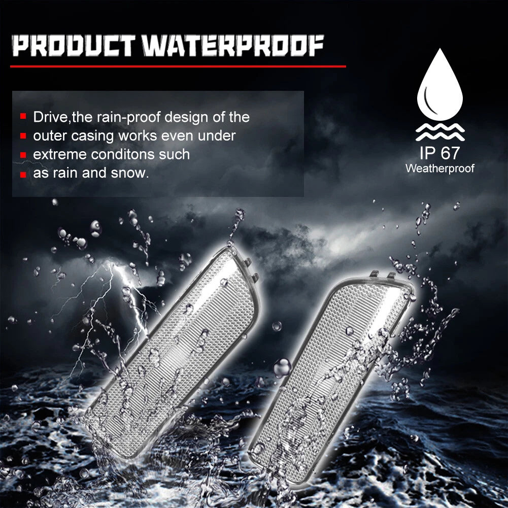 Clear Lens Front Bumper Side Marker Lights for VW MK4 Golf R32 GTI Jetta (1999–2006)