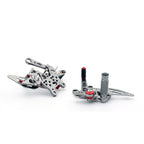 CNC Racing Rearset Footrest Pegs for Aprilia RSV4 (2009–2012) Gray