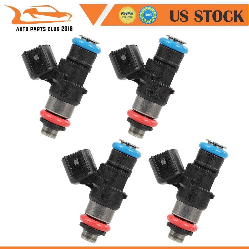 Set of 4 Fuel Injectors for Ford Fiesta (2012–2019) L4 1.6L