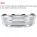 Upper Chrome Front Bumper Grille for GMC Sierra 1500 (2016–2018)