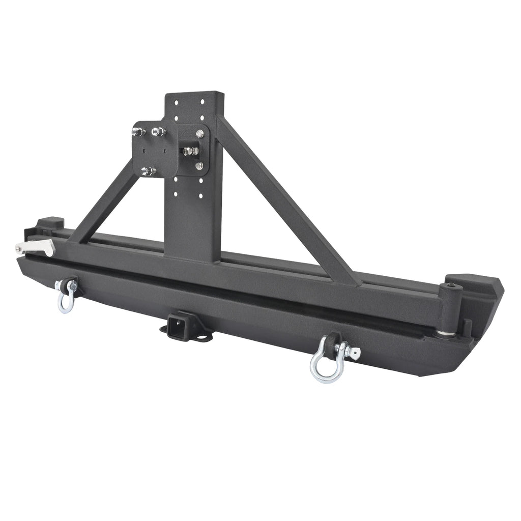 Rear Bumper & Adjustable Tire Carrier for Jeep Cherokee XJ (1984–2001)