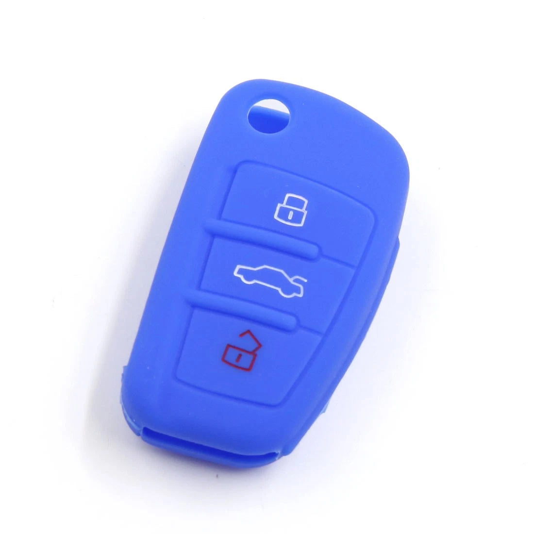 Silicone Car Remote Flip Key Fob Cover for Audi A1 A3 A4L A6L Q7 Q5 Q3 (2010–2023)