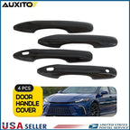 Set of 4 Gloss Black Door Handle Cover Trim for Toyota Camry (2018–2020)