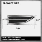 Chrome Fender Vent Moulding for Ford Escape (2013–2015)