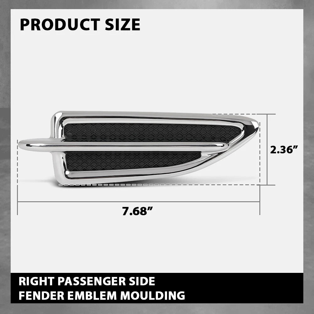 Chrome Fender Vent Moulding for Ford Escape (2013–2015)