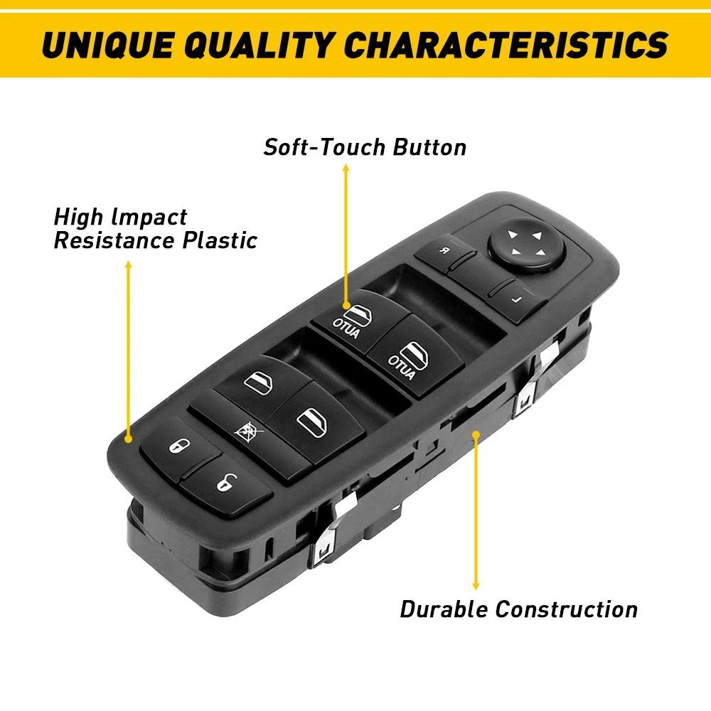 Master Power Window Control Switch for Dodge Charger (2011–2017) Front Left
