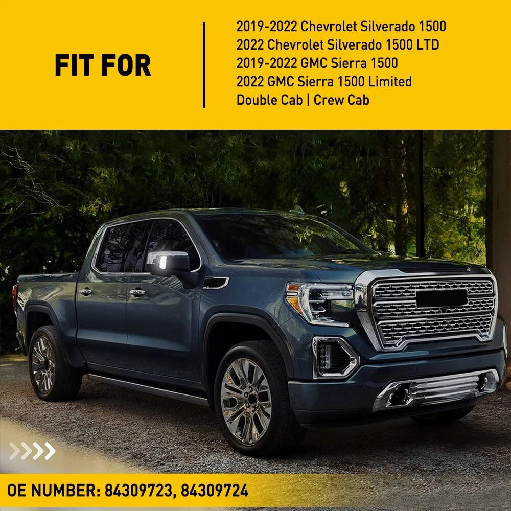Side Mirror Signal Lights for GMC Sierra/Silverado 1500 (2019–2022)