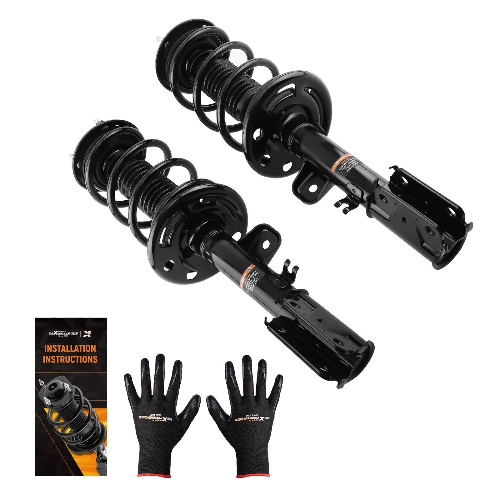 2X Front Complete Struts w/ Coil Springs for Ford Explorer (2013–2019)