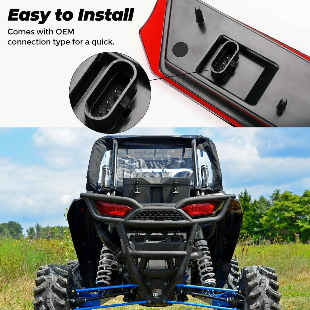 Set of 2 Red LED Tail Lamps for Polaris RZR 1000 XP Turbo (2014–2019)