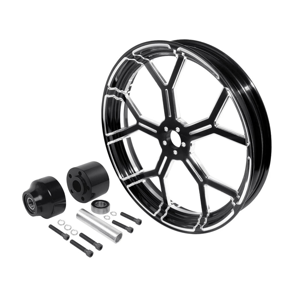 26" Front Wheel Rim for Harley Touring (2008–2023) - Single Disc Hub, Painted Fender