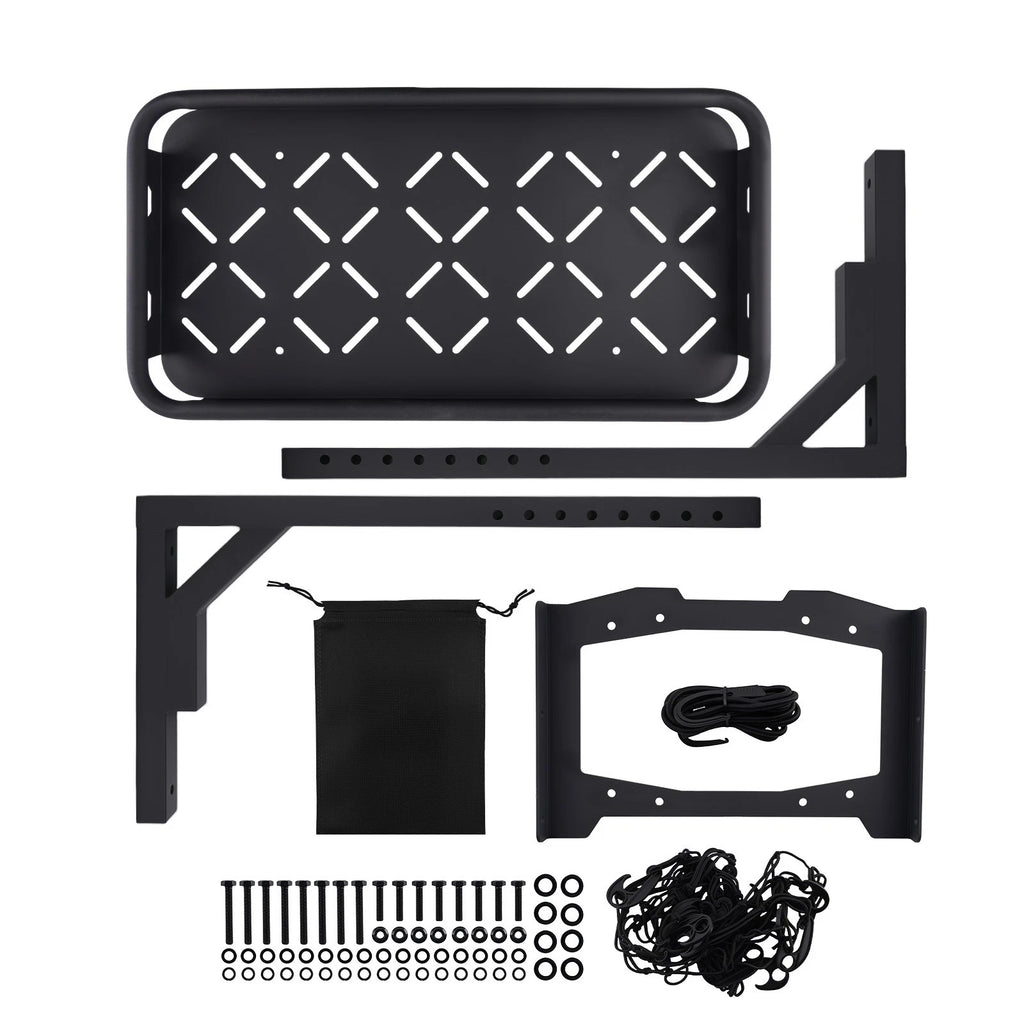 Off-Road Tire Storage for Jeep Wrangler JL Unlimited (2018–2025) Black