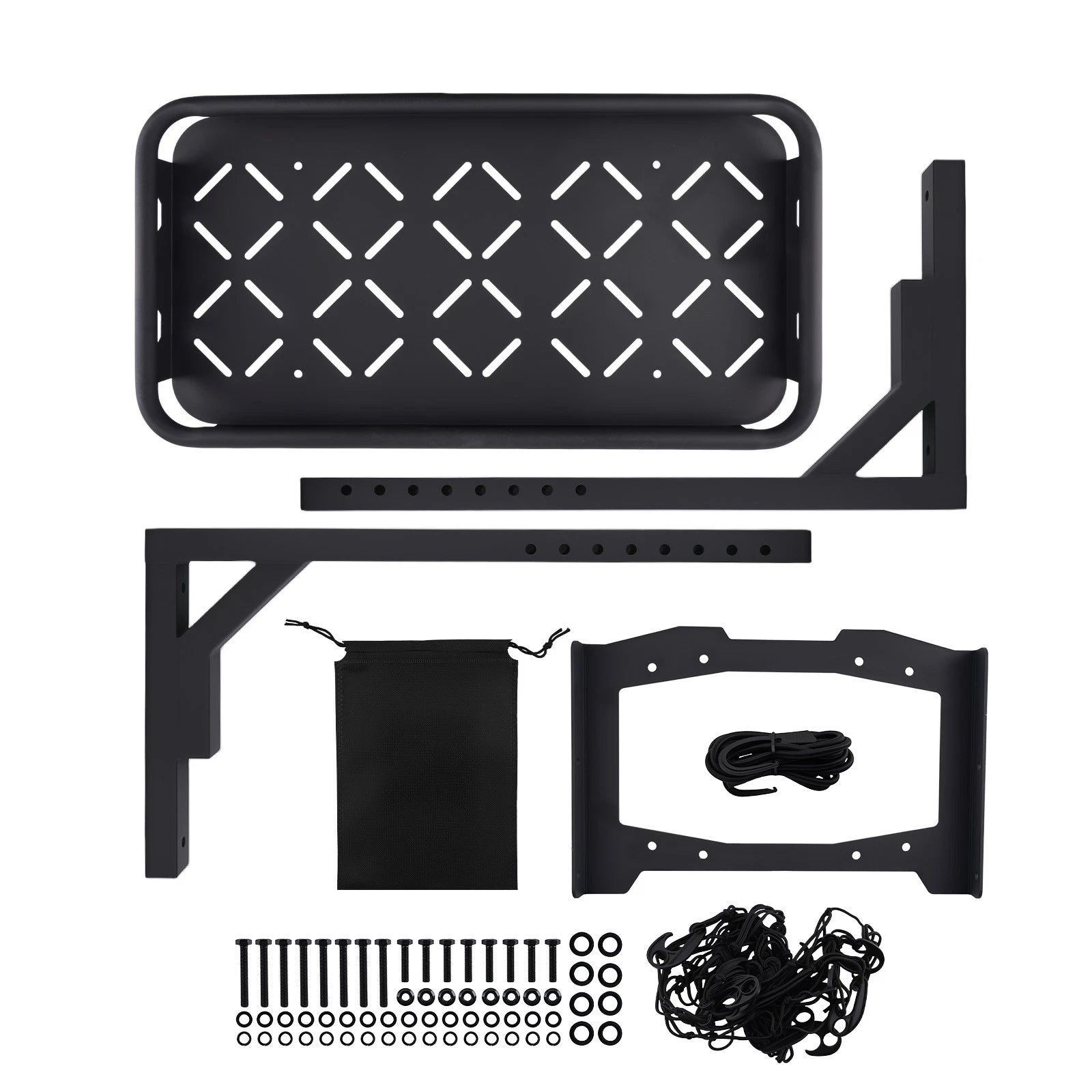 Off-Road Tire Storage for Jeep Wrangler JL Unlimited (2018–2025) Black