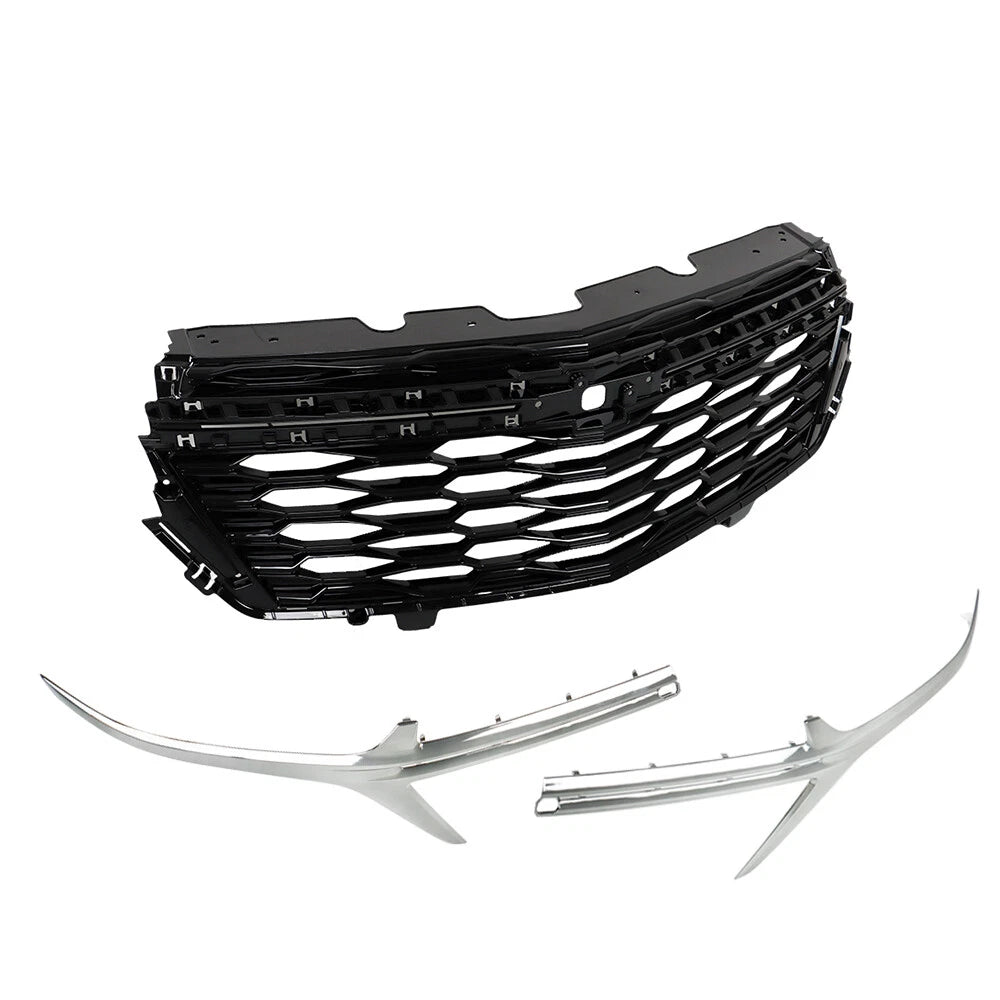 Front Bumper Upper Grille for Chevrolet Equinox (2022–2023) Chrome & Black