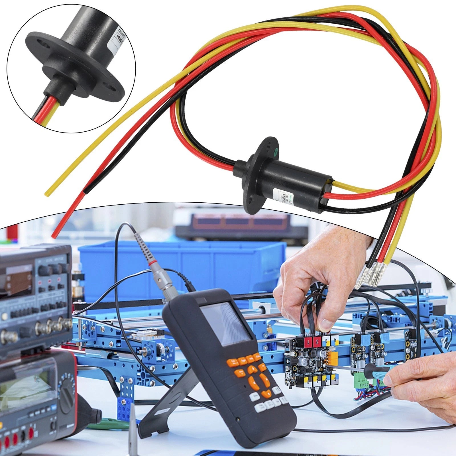 MW1330 Conductive Slip Ring for Various Applications (150RPM, 30A, IP51)