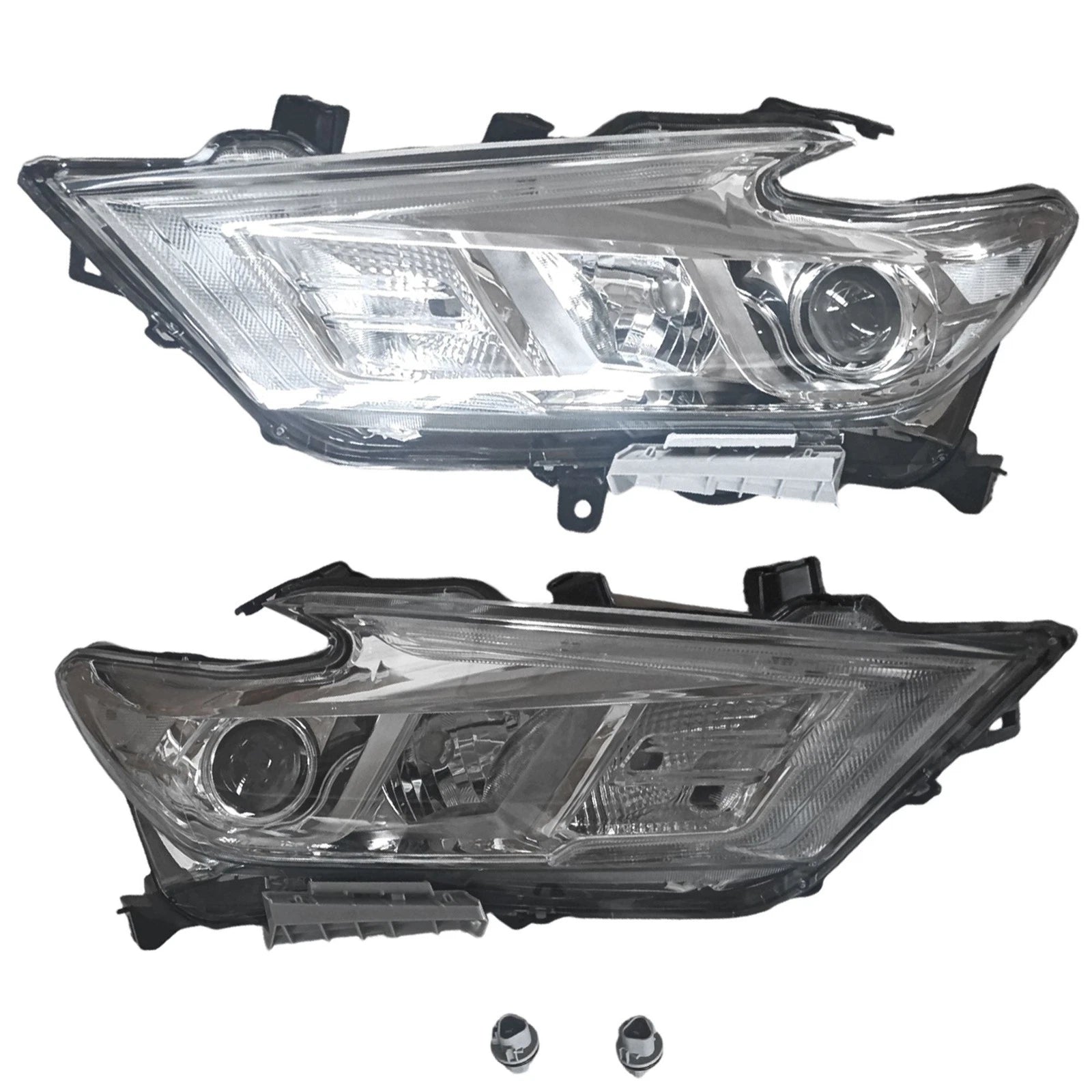 LED DRL Chrome Clear Corner Headlights for Nissan Maxima (2016–2018)