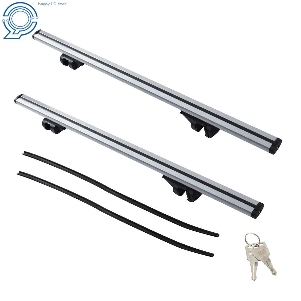 Set of 2 Adjustable Aluminum Roof Rack Cross Bars for Universal Fit (2010–2023)
