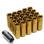 20Pcs J2 7075 Forged Aluminum M12x1.5 Open-End Lug Nut Set for
