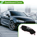 Dashboard Cover Mat for Audi Q3 (2019–2022) Sun Protector Black Red