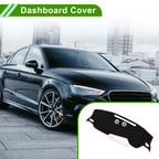 Dashboard Cover Mat for Audi Q3 (2019–2022) Sun Protector Black Red