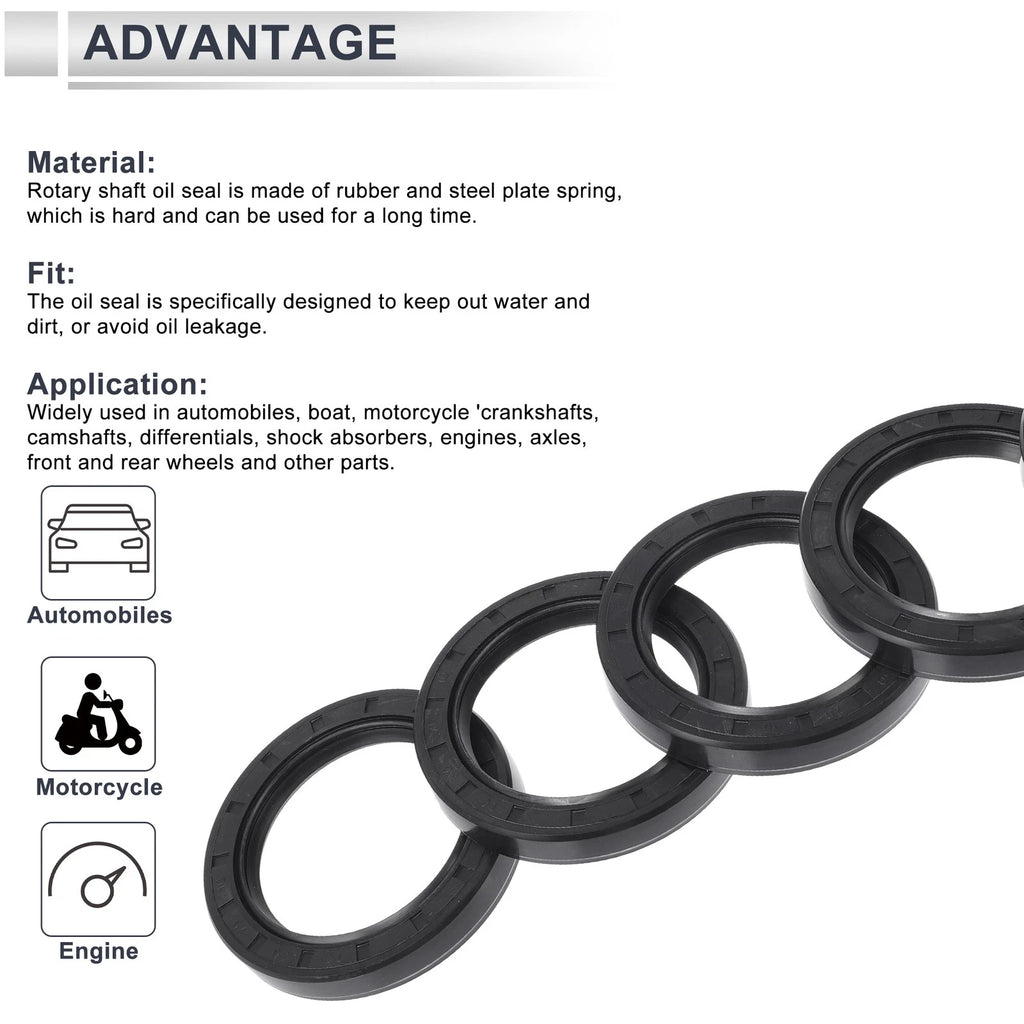 Set of 5 Oil Seal Ring 50x70x10mm NBR Rubber for Various Models 