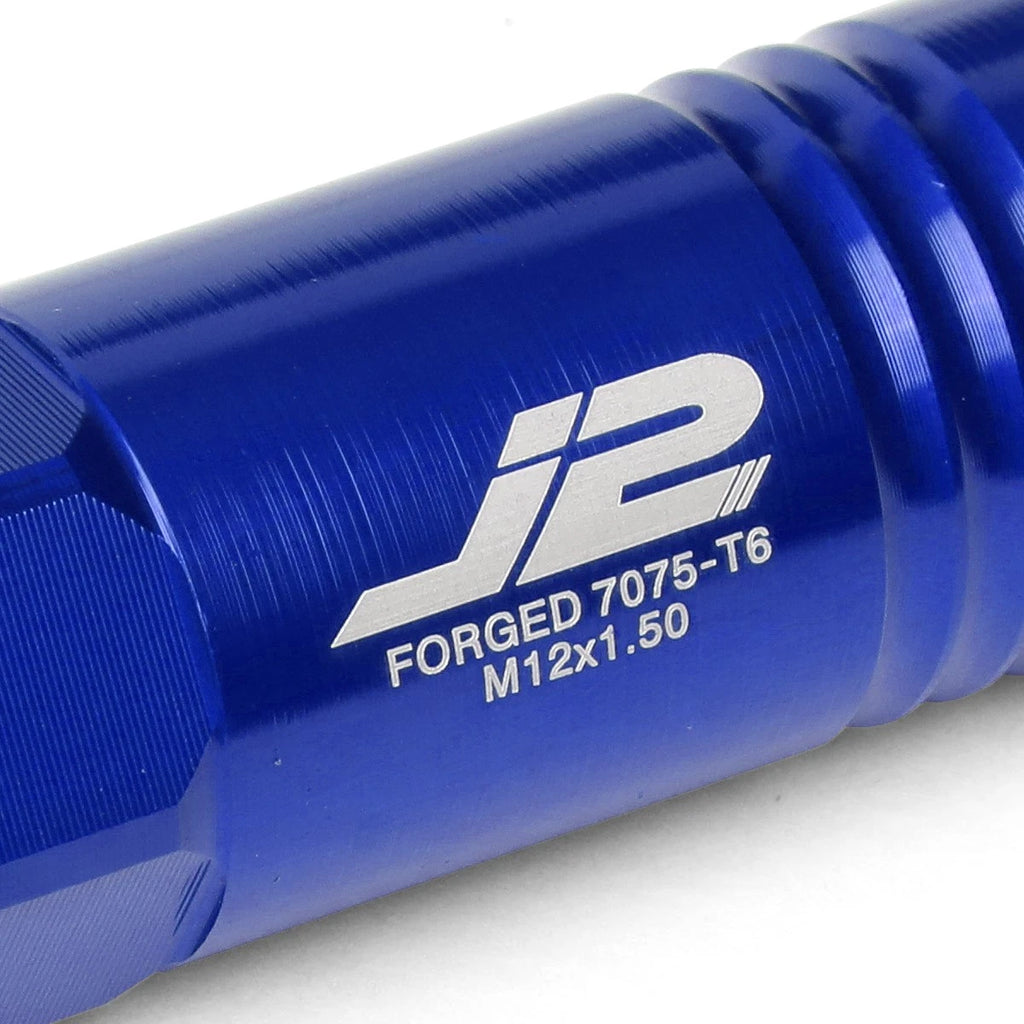 Set of 20 J2 7075 Forged Aluminum M12x1.5 Open-End Lug Nuts for RHD Vehicles