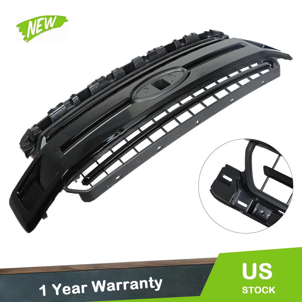 Front Upper Grille Replacement for Ford F-150 (2018–2020) Gloss Black