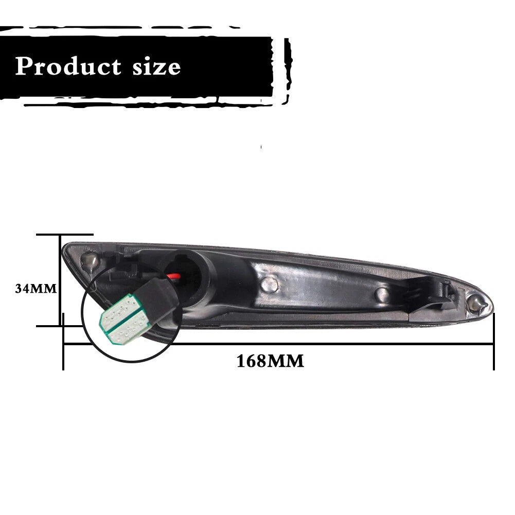 LED Smoke Front Fender Marker Light for Mercedes-Benz E320 E500 E55 AMG