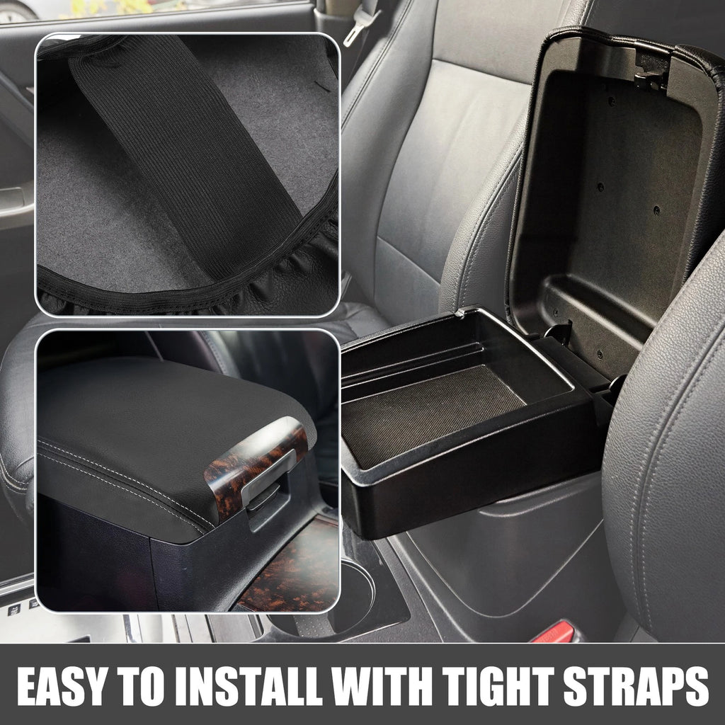 Center Console Armrest Cover for Dodge Charger (2011–2023) Black Gray