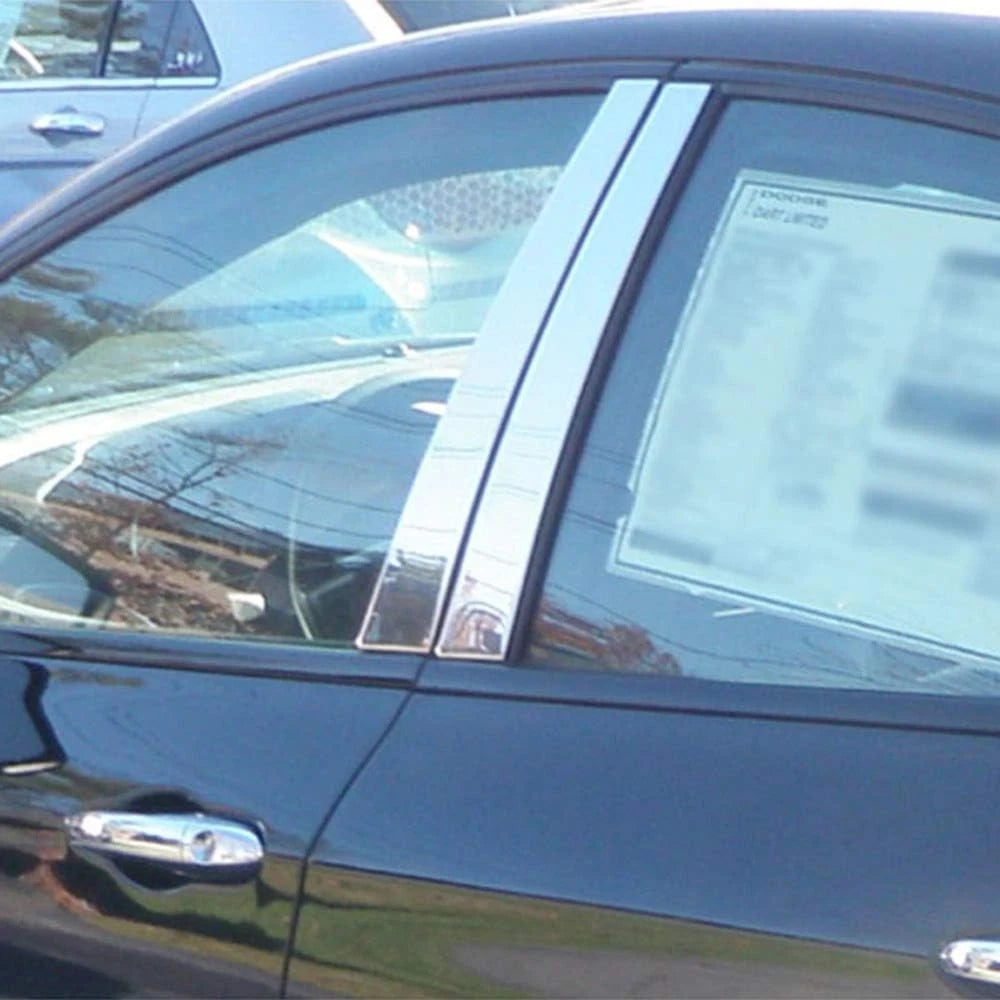 Luxury FX Stainless Steel Pillar Post Trim 4PC for Dodge Dart (2013–2016)