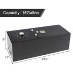 15 Gallon Polished Aluminum Fuel Cell Gas Tank with Level Sender for