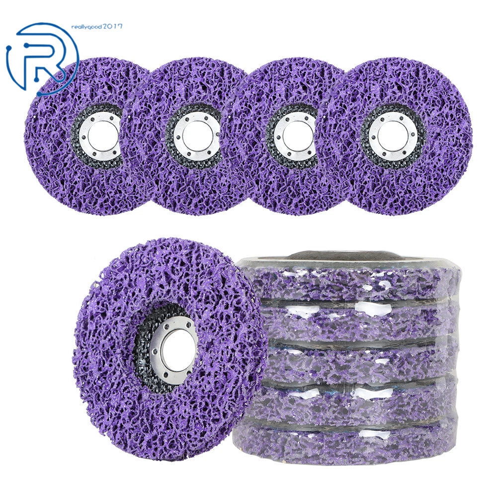 Set of 10 Strip Discs for Angle Grinders (4-1/2 Inch x 7/8 Inch)