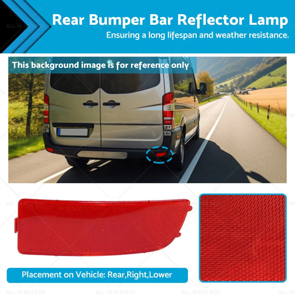 Rear Bumper Bar Reflector Lamp for Mercedes Benz Sprinter (2006–2018) RH