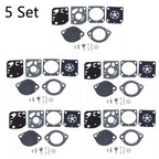 Set of 5 Carburetor Repair Kits for Zama RB-97 Stihl FS87 FS91 FS100 FS110