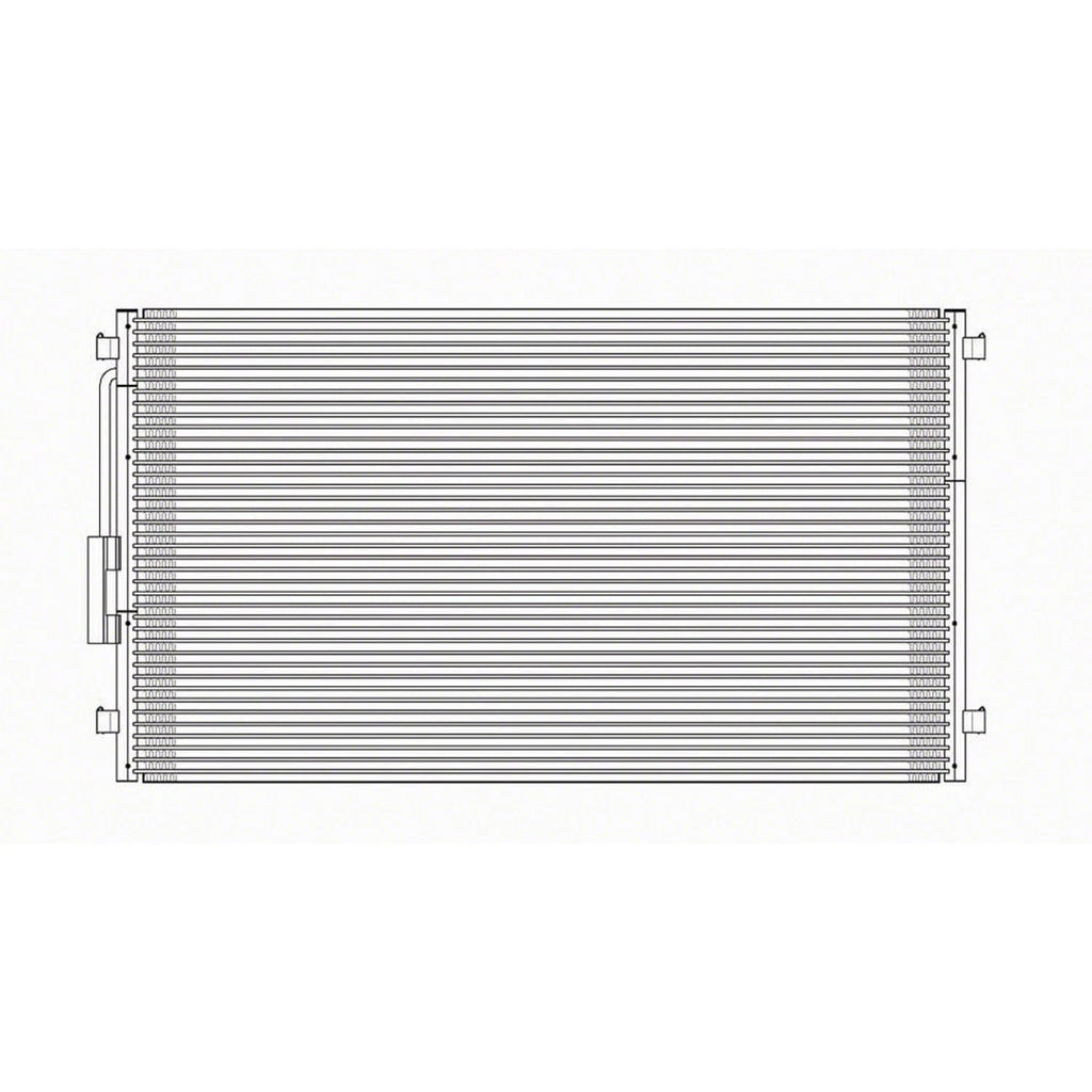Replacement A/C Condenser For 2001-2004 Chrysler Town & Country