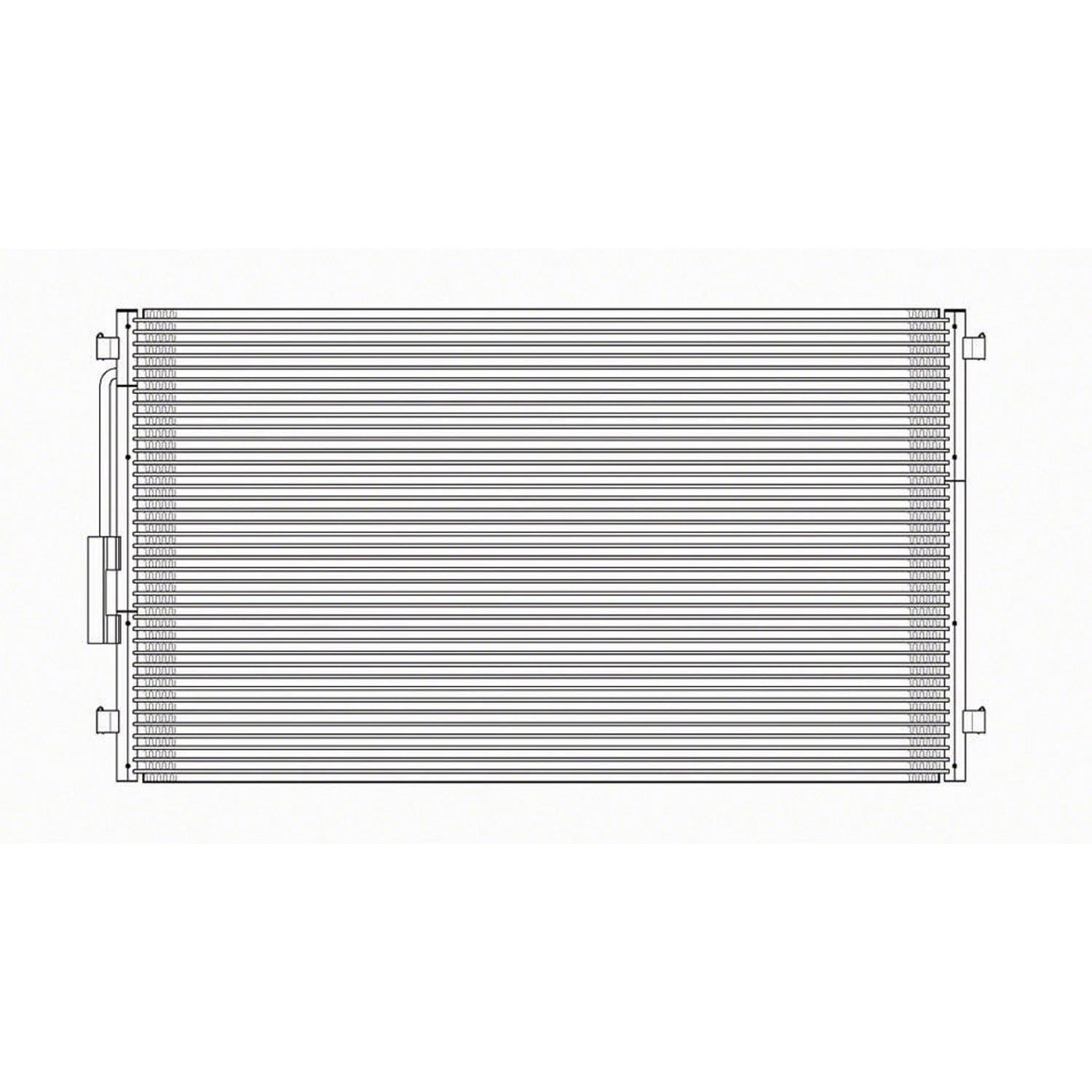 Replacement A/C Condenser For 2001-2004 Chrysler Town & Country