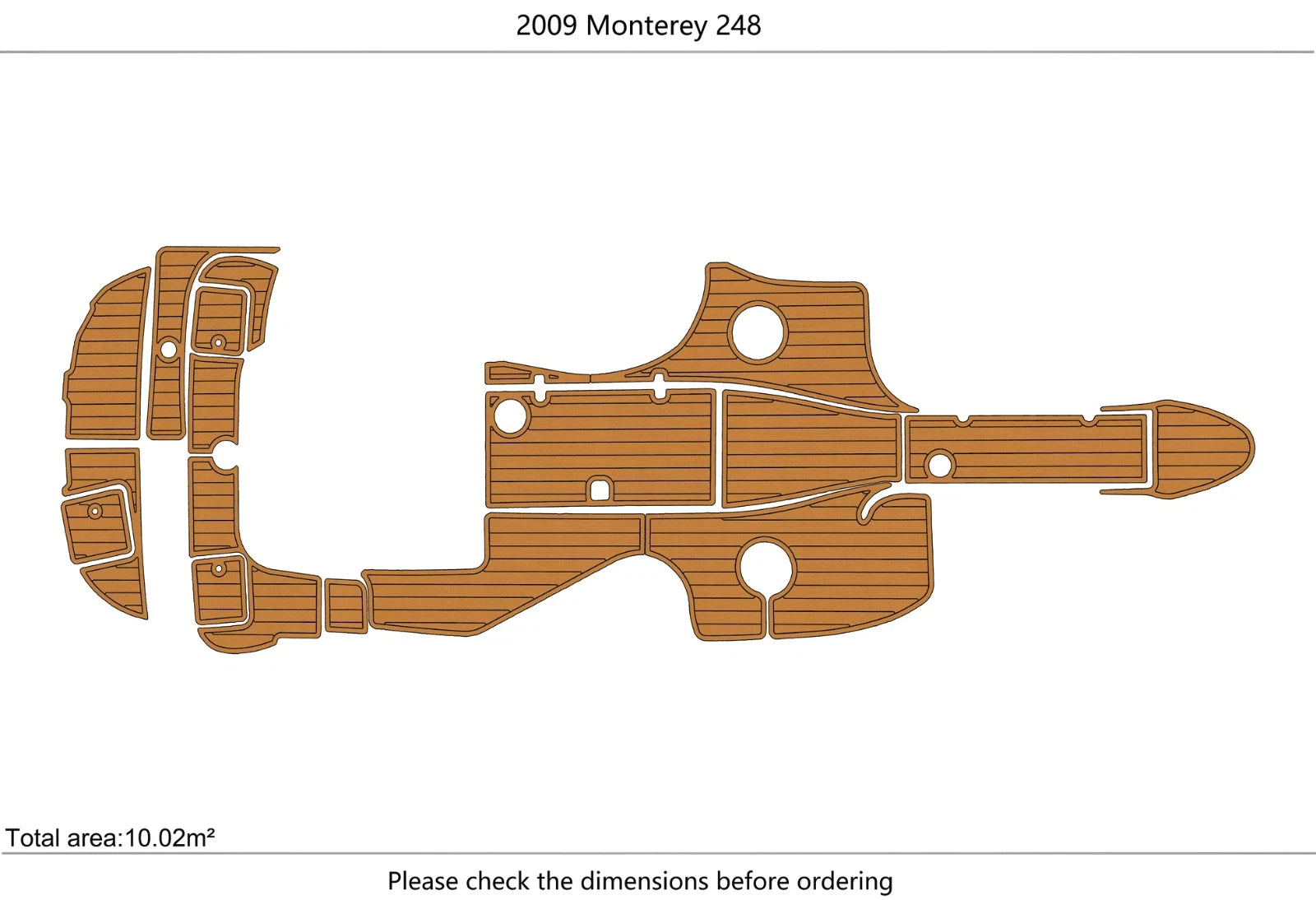 EVA Foam Flooring Mat for Monterey 248 (2009)