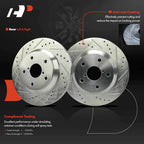 Rear Side Drilled Brake Rotor & Ceramic Pad for Subaru Forester (2019)