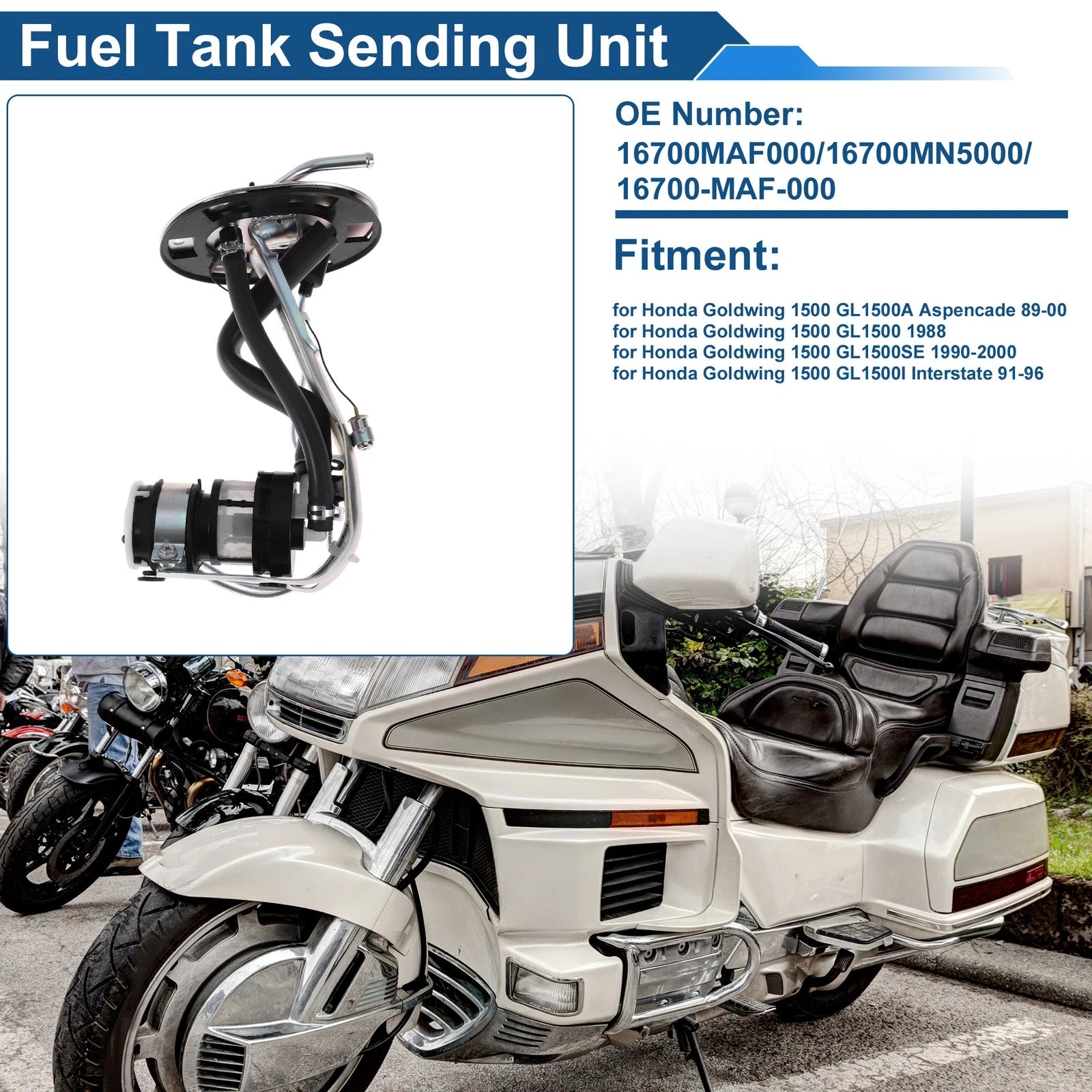 Fuel Level Sending Unit Module for Honda Goldwing 1500 GL1500A (No. 16700MAF000)