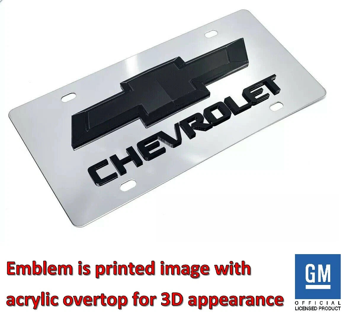 License Plate Frame Front Emblem for Chevrolet Bowtie (1958–1960)