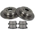 Set of 4 Rear Ceramic Brake Pads & Rotors for Honda CR-V (2005–2016)