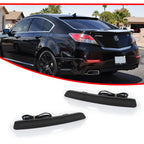 Smoked Red LED Rear Bumper Reflectors for Acura TL (2012–2014)